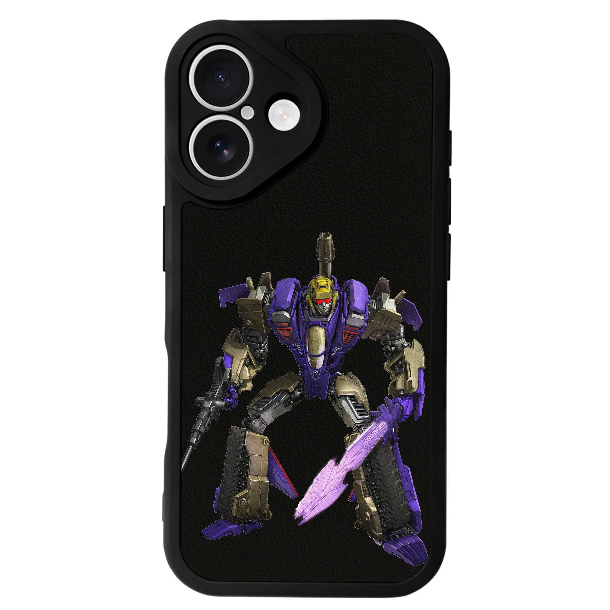 （画像用） Transformers トランスフォーマー 【iPhone 16シリーズ対応】シリコンスマホケース（レザー調） 材質：シリコン